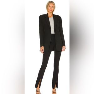 Commando Neoprene Split Front Pant in Black - size small